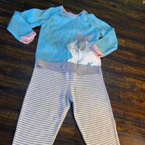 Mini boden Toddler girl outfit, size 2-3